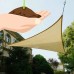 Cool Area Triangle 11 Feet 5 Inches Durable Sun Shade Sail with Stainless Steel Hardware Kit, UV Block Fabric Patio Shade Sail in Color Terra   565564186